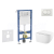 Geberit Set Duofix Basic Delta a WC závesné Gaia a sedátko SC a tlač Delta Zero Biela