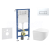 Geberit Set Duofix Basic Delta a WC závesné Gaia Compact a sed SC a tlač Delta50 Alp Biela