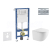 Geberit Set Duofix Basic Delta a WC závesné Oudee Compact sed SC a tlač Delta01 Chróm lesk