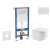 Geberit Set Duofix Basic Delta a WC závesné Oudee Compact sed SC a tlač Delta 20 Alp Biela