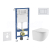 Geberit Set Duofix Basic Delta a WC závesné Oudee Compact sed SC a tlač Delta 30 Alp Biela