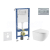 Geberit Set Duofix Basic Delta a WC závesné Oudee a sed SC a tlačítko Delta 01 Chróm mat