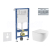 Geberit Set Duofix Basic Delta a WC závesné Oudee a sed SC a tlačítko Delta 01 Chróm lesk