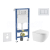 Geberit Set Duofix Basic Delta a WC závesné Oudee so sed SC a tlačítko Delta 30 Alp Biela