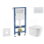 Geberit Set Duofix Basic Delta a WC závesné Nefia so sed SC a tlačítko Delta 20 Alp Biela