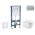 Geberit Set Duofix Basic Delta a WC závesné Oudee so sed SC a tlačítko Delta 01 Chróm mat