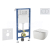 Geberit Set Duofix Basic Delta a WC závesné Gaia so sed SC a tlačítko Delta 01 Alp Biela