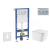 Geberit Set Duofix Basic Delta a WC závesné Arkas I so sed SC a tlačítk Delta 01 Chróm mat