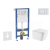 Geberit Set Duofix Basic Delta a WC závesné Arkas I so sed SC a tlač Delta 30 Alp Biela