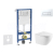 Geberit set Duofix Delta WC závesné Oudee,sedátko Slim SoftClose,tlačít Delta 50 Alp Biela