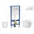Geberit Set Duofix Basic Delta a WC závesné Oudde so sed SC a tlačítko Delta 50 Alp Biela