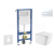 Geberit Set Duofix Basic Delta a WC závesné Arkas I so sed SC a tlač Delta 50 Alp Biela