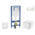 Geberit Set Duofix a závesné WC Arkas I so sedátkom SoftClose,tlač. Sigma 20 Biela/Zlatá