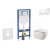 Geberit Set Duofix a závesné WC Gaia so sedátkom SoftClose a tlačítko Sigma 20 Biela/Chróm