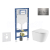 Geberit Set Duofix a závesné WC Nefia a sedátko SoftClose a tlačítko Sigma 20 Nerez