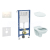 Geberit Set Duofix Basic Delta a WC závesné Alpha so sedátkom a tlač. Delta21 Alp.Biela