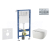 Geberit Set Duofix Basic Delta a WC závesné Gaia so sed Slim SC a tlač Delta01 Chróm lesk