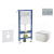 Geberit Set Duofix Basic Delta a WC závesné Gaia so sed Slim SC a tlač Delta01 Chróm mat