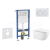 Geberit Set Duofix Basic Delta a WC závesné Gaia so sed SC a tlačítko Delta 20 Alp Biela