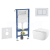 Geberit Set Duofix Basic Delta a WC závesné Gaia so sed SC a tlačítko Delta 30 Alp Biela