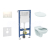 Geberit Set Duofix Basic Delta a WC závesné Alpha so sedátkom a tlač. Delta35 Alp.Biela