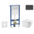 Geberit Set Duofix Basic Delta a WC závesné Oudee so sed SC a tlačítko Delta 50 Čierna mat