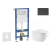 Geberit Set Duofix Basic Delta a WC záves Oudee,sed SC a tlač Delta50 Čierna lesk/Čierna m