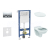 Geberit Set Duofix Basic Delta a WC závesné Alpha so sedátkom a tlač Delta35 Chróm lesk