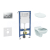 Geberit Set Duofix Basic Delta a WC závesné Alpha so sedátkom a tlač Delta21 Chróm mat