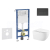 Geberit Set Duofix Basic Delta a WC závesné Gaia so sed SC a tlačítko Delta50 Čierna matná
