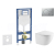 Geberit Set Duofix a závesné WC Oudee Compact so sedátkom SC a tlač Sigma01 lak. Chróm mat