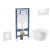 Geberit Set Duofix a závesné WC Oudee so sedátkom SC a tlačítko Sigma 20 Biela/Chróm