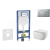 Geberit Set Duofix a závesné WC Gaia so sedátkom SC a tlačítko Sigma 01 lakov. Chróm matný