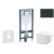 Geberit Set Duofix a záves WC Gaia Compact so sed SC a tlač Sigma20 Čierna lesk/Čierna mat