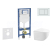 Geberit Set Duofix a závesné WC Gaia Compact so sedátkom SC a tlač Sigma20 Biela/Biela mat