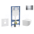 Geberit Set Duofix a závesné WC Gaia Compact so sedátkom SC a tlač Sigma20 Chróm/Chróm mat