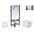 Geberit Set Duofix a závesné WC Oudee so sedátkom SoftClose a tlačítko Sigma 20 Chróm