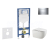 Geberit Set Duofix a závesné WC Gaia so sedátkom SC a tlačítko Sigma 20 Chróm/Chróm matný
