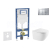 Geberit Set Duofix a závesné WC Oudee a sedátko SC a tlač Sigma 20 lak. Chróm mat/Chróm