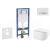 Geberit Set Duofix a závesné WC Gaia so sedátkom SC a tlačítko Sigma 50 Chróm/Alpská Biela