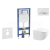 Geberit Set Duofix a závesné WC Gaia Compact so sedát SC a tlač Sigma50 Chróm/Alpská Biela