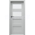 PORTA Doors SET Rámové dvere VERTE PREMIUM A.2 sklo Matné, 3Dfólia Šedá+zárubeň