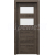 PORTA Doors SET BEZFALC dvere VERTE PREMIUM A.2 skloMat,fólia Hikora Jackson Tmavý+zárubeň