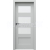PORTA Doors SET BEZFALCOVÉ dvere VERTE PREMIUM A.3 sklo Matné, 3Dfólia Šedá+zárubeň