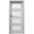 PORTA Doors SET BEZFALCOVÉ dvere VERTE PREMIUM A.4 sklo Matné, 3Dfólia Šedá+zárubeň