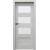 PORTA Doors SET BEZFALCOVÉ dvere VERTE PREMIUM A.3 sklo Matné, Soft CPL Šedá+zárubeň