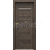 PORTA Doors SET BEZFALC dvere VERTE PREMIUM E.1 skloMat,fólia Hikora Jackson Tmavý+zárubeň