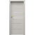 PORTA Doors SET BEZFALC dvere VERTE PREMIUM E.3 skloMat,fólia Dub Salvador Bielený+zárubeň