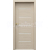 PORTA Doors SET BEZFALC dvere VERTE PREMIUM E.5 skloMat,fólia Dub Salvador Svetlý+zárubeň