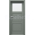 PORTA Doors SET Rámové dvere Porta Balance D.1 so sklom Soft CPL Olivová a zárubeň
